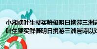 小湘峽葉生璧買鮮儗明日攜游三洲巖詩以戲之(關于小湘峽葉生璧買鮮儗明日攜游三洲巖詩以戲之簡介)