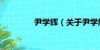 尹學輝(關于尹學輝簡介)