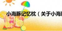 小海豚記憶枕(關于小海豚記憶枕簡介)