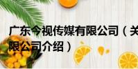 廣東今視傳媒有限公司(關于廣東今視傳媒有限公司介紹)