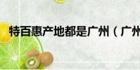 特百惠產地都是廣州(廣州特百惠專賣店)
