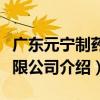 廣東元寧制藥有限公司（關于廣東元寧制藥有限公司介紹）