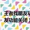 王者找朋友功能關閉怎么回事（王者榮耀找朋友功能關閉）