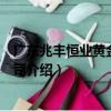 廣東兆豐恒業黃金有限公司（關于廣東兆豐恒業黃金有限公司介紹）