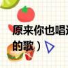 原來你也唱過我的歌 粵語（原來你也唱過我的歌）