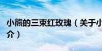 小熊的三束紅玫瑰(關于小熊的三束紅玫瑰簡介)