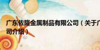 廣東佐隆金屬制品有限公司(關于廣東佐隆金屬制品有限公司介紹)