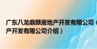 廣東八龍鼎頤房地產開發有限公司(關于廣東八龍鼎頤房地產開發有限公司介紹)
