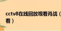 cctv8在線回放觀看肖戰(cctv8在線回放觀看)