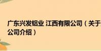 廣東興發鋁業 江西有限公司(關于廣東興發鋁業 江西有限公司介紹)