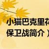 小貓巴克里花園保衛戰（關于小貓巴克里花園保衛戰簡介）