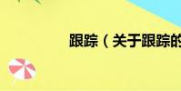 跟蹤(關于跟蹤的簡介)