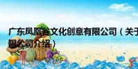 廣東鳳凰谷文化創意有限公司(關于廣東鳳凰谷文化創意有限公司介紹)
