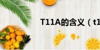 T11A的含義(t11ad)