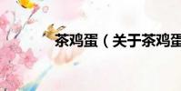 茶雞蛋(關于茶雞蛋的簡介)