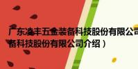 廣東凌豐五金裝備科技股份有限公司(關于廣東凌豐五金裝備科技股份有限公司介紹)