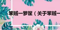 笨賊一籮筐(關于笨賊一籮筐的簡介)