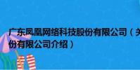 廣東鳳凰網絡科技股份有限公司(關于廣東鳳凰網絡科技股份有限公司介紹)