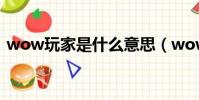 wow玩家是什么意思(wower是什么意思)