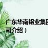 廣東華南鋁業集團有限公司（關于廣東華南鋁業集團有限公司介紹）