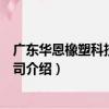 廣東華恩橡塑科技有限公司（關于廣東華恩橡塑科技有限公司介紹）