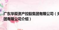 廣東華廈資產控股集團有限公司(關于廣東華廈資產控股集團有限公司介紹)
