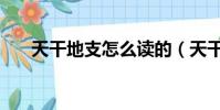 天干地支怎么讀的(天干地支怎么讀)