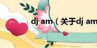 dj am(關于dj am的簡介)
