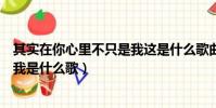其實在你心里不只是我這是什么歌曲(其實在你心里不只是我是什么歌)