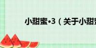 小甜蜜·3(關于小甜蜜·3簡介)