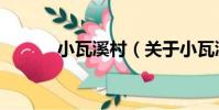 小瓦溪村(關于小瓦溪村簡介)