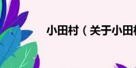 小田村(關于小田村簡介)