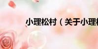 小理松村(關于小理松村簡介)