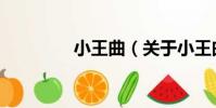 小王曲(關于小王曲簡介)