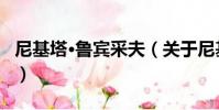 尼基塔·魯賓采夫(關于尼基塔·魯賓采夫簡介)