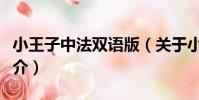 小王子中法雙語版(關于小王子中法雙語版簡介)