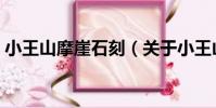 小王山摩崖石刻(關于小王山摩崖石刻簡介)