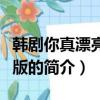 韓劇你真漂亮國語版（關于韓劇你真漂亮國語版的簡介）