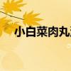 小白菜肉丸湯（關于小白菜肉丸湯簡介）