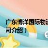廣東博洋國際物流有限公司（關于廣東博洋國際物流有限公司介紹）