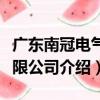 廣東南冠電氣有限公司（關于廣東南冠電氣有限公司介紹）