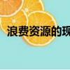 浪費資源的現象,舉例子（浪費資源的現象）