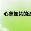 心急如焚的近義詞語（心急如焚的近義詞）