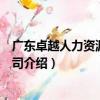 廣東卓越人力資源有限公司（關于廣東卓越人力資源有限公司介紹）