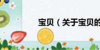 寶貝(關于寶貝的簡介)