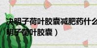 決明子荷葉膠囊減肥藥什么時候吃飯前嗎(決明子荷葉膠囊)