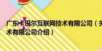 廣東卡巴爾互聯網技術有限公司(關于廣東卡巴爾互聯網技術有限公司介紹)