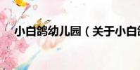 小白鴿幼兒園(關于小白鴿幼兒園簡介)