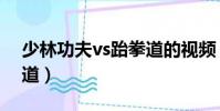 少林功夫vs跆拳道的視頻(少林功夫vs跆拳道)