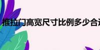 推拉門高寬尺寸比例多少合適(推拉門尺寸)